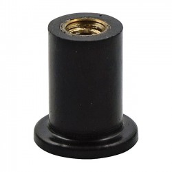 WELL NUT NEOPRENE, 6/32 THREADED