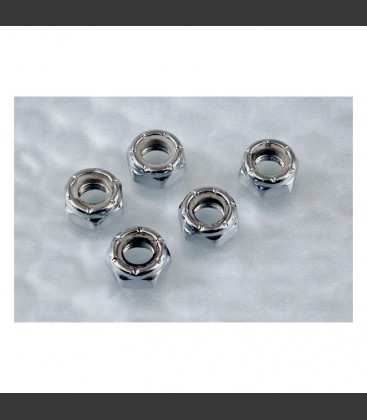 Jam lock nut 1/4-20 chrome