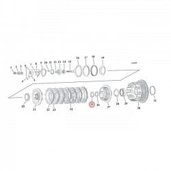 RET.RING, CLUTCH HUB BEARING