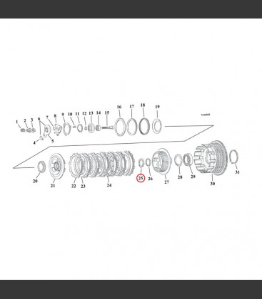 RET.RING, CLUTCH HUB BEARING