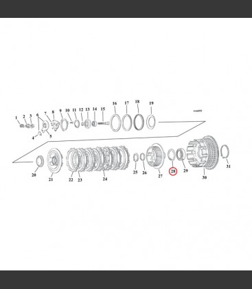 RET. RING, CLUTCH HUB