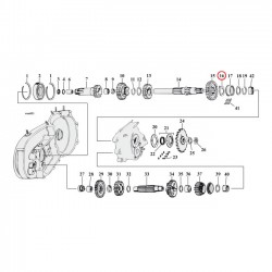 THRUST WASHERS MAINSHAFT RIGHT .098 INCH