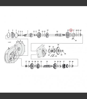 THRUST WASHERS MAINSHAFT RIGHT .098 INCH