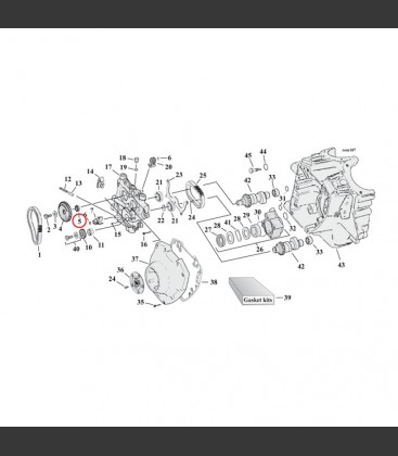 SPACER, CAM DRIVE GEAR .307 INCH