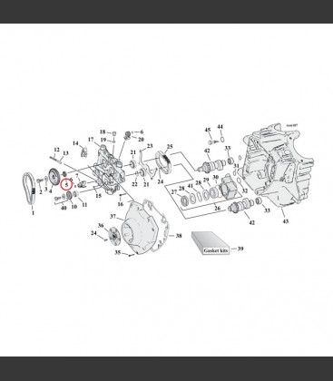 SPACER CAM DRIVE GEAR .297 INCH