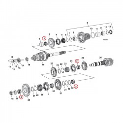 NEEDLE BEARING, MAIN & COUNTER SHAFTS