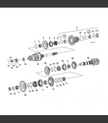 NEEDLE BEARING, TRANSM.