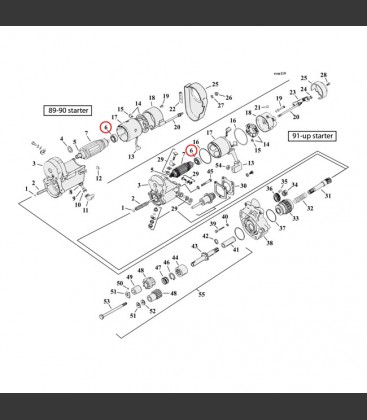 BALL BEARING, STARTER MOTOR (OUTER)