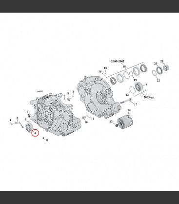 BEARING, PINION/SPROCKET SHAFT