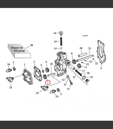 OIL PUMP GEAR, IDLE