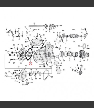 RETAINING RING, TRANSM. BEARING