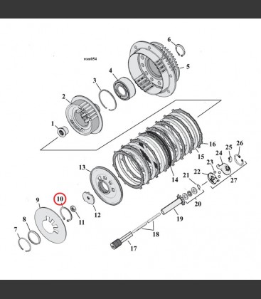 RETAINING RING, CLUTCH ADJ. PLATE