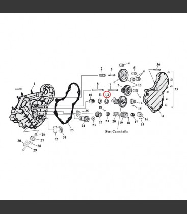 THRUST WASHER, CAMSHAFT .075 INCH