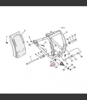 WASHER, SHOCK ABSORBER BOLTS