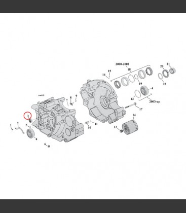 NEEDLE BEARING CAM INNER 99-06 TCA/B