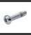 Buttonheadbolt chrome 6/32 x 1/2"
