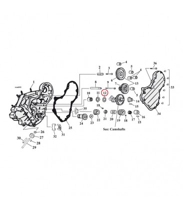 THRUST WASHER, CAMSHAFT .050 INCH