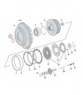 Retaining ring, clutch bearing