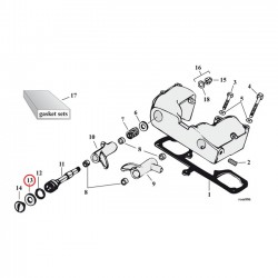 Rocker shaft washer 73-81 xl