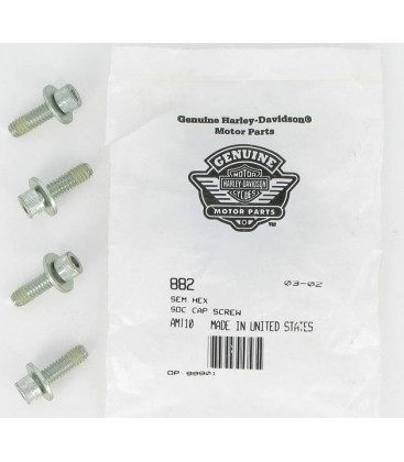 SCREW, 1/4"-20 X 7/8" HEX SOCKET HEAD - SEMS, GRADE 8 - NOS