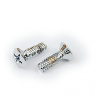 SCREWS, CHROME. TAPERED PHILIPS HEAD