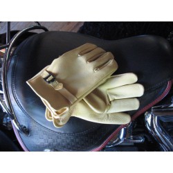 CANADIAN DEERSKIN GLOVES LIGHT BROWN XL