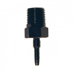 Sniper straight male adapter 1/8 npt black