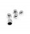 Acorn push-on cover 5/16 chrome