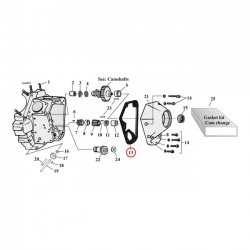 Camcover gasket 70-92 bt afm 0.32"