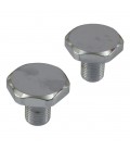 Fork tube cap bolt set chrome