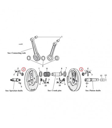 Krukpenmoer xl L81-98 1"x20 draad