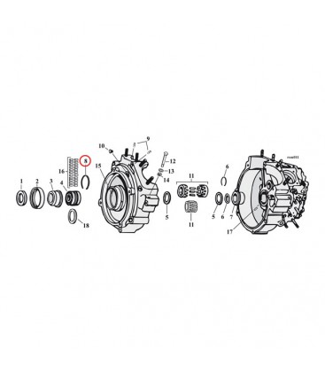 Ret. ring sprocketshaft L83-99 bt