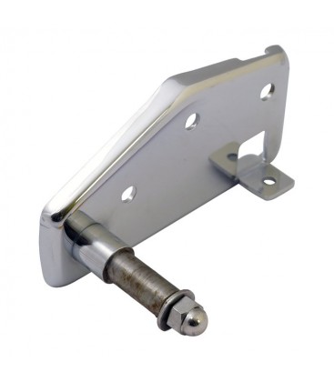 Brake pedal backing plate chrome