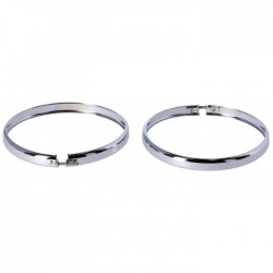 Headlight ring set chrome