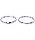 Headlight ring set chrome