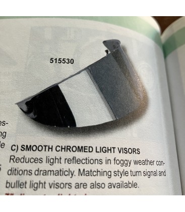 Headlamp visor 5-3/4 chrome