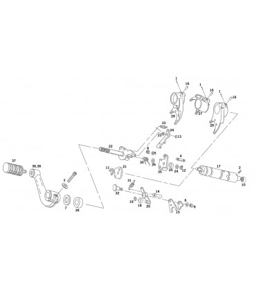 Ret. ring detent arm transm. 91-03 xl