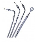 Idle cable +8" braided 81-89 bt, 81-87 xl