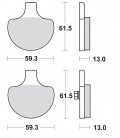 Brakepads front 84-99 bt, xl