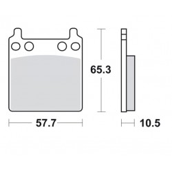 Brakepads for PK 162 x 2