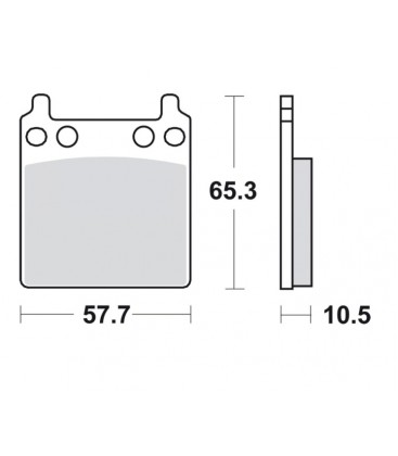Brakepads for PK 162 x 2