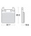 Brakepads for PM 162 x 2
