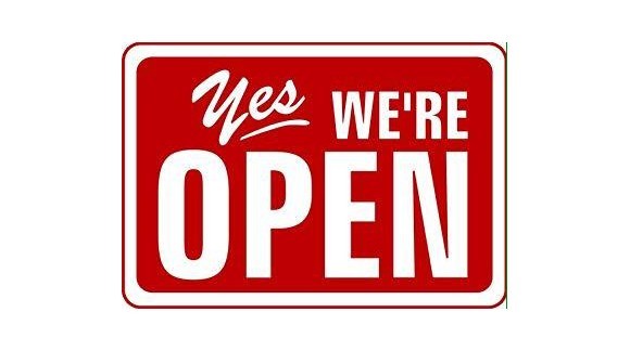 We are open for business