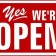 Open for bussiness from 10:00 till 17:00 hours